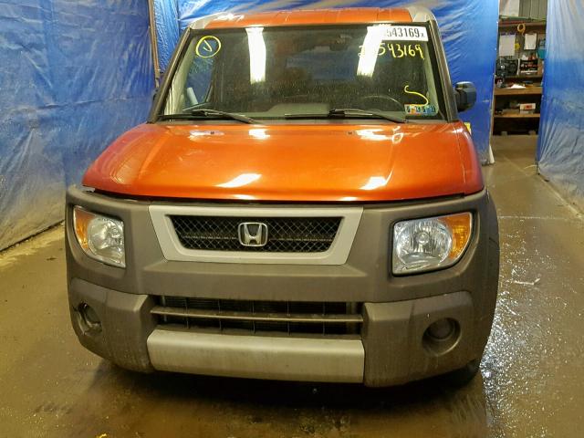 5J6YH28685L004474 - 2005 HONDA ELEMENT EX ORANGE photo 9