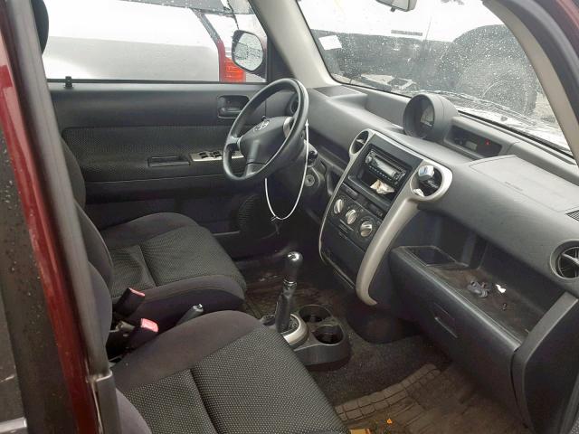 JTLKT334X54027839 - 2005 TOYOTA SCION XB Бордовый фото 5