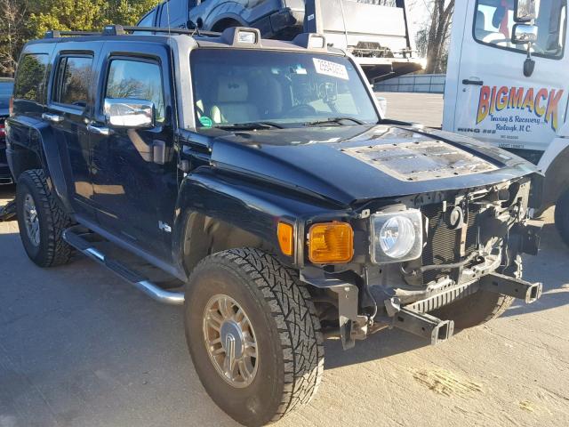 5GTDN13E378110948 - 2007 HUMMER H3 BLACK photo 1