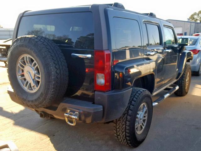 5GTDN13E378110948 - 2007 HUMMER H3 BLACK photo 4