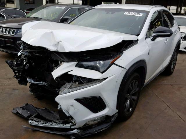 JTJYARBZ6J2092539 - 2018 LEXUS NX 200T WHITE photo 2