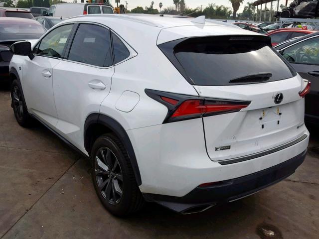 JTJYARBZ6J2092539 - 2018 LEXUS NX 200T WHITE photo 3