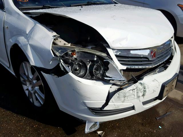 1G8ZV57B59F113931 - 2009 SATURN AURA XR WHITE photo 9