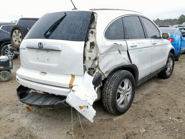 5J6RE3H76AL008447 - 2010 HONDA CR-V EXL WHITE photo 4