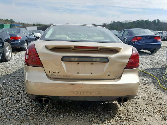 2G2WS542X41374188 - 2004 PONTIAC GRAND PRIX GOLD photo 9
