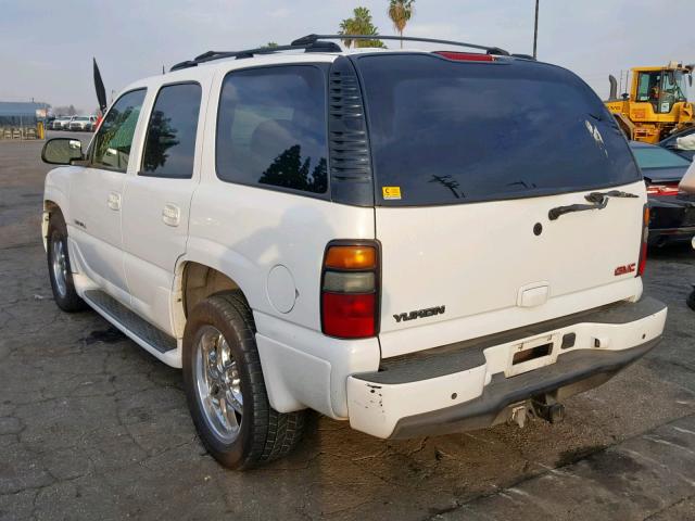 1GKEK63U25J123211 - 2005 GMC YUKON DENA WHITE photo 3