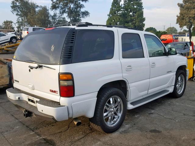 1GKEK63U25J123211 - 2005 GMC YUKON DENA WHITE photo 4