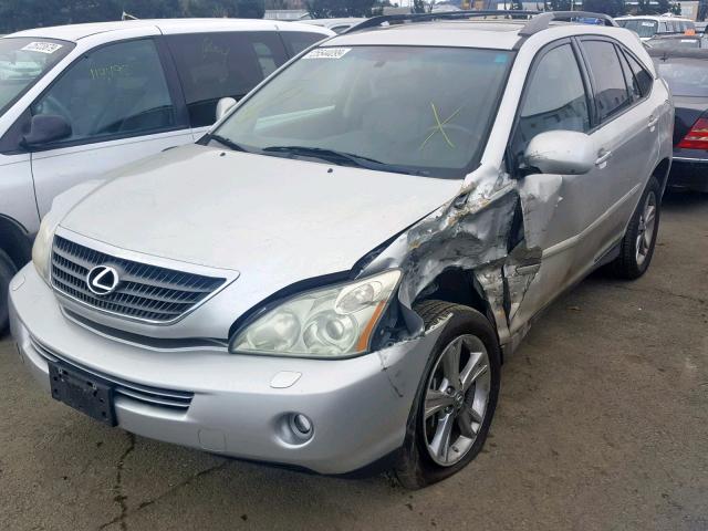 JTJHW31U672036775 - 2007 LEXUS RX 400H SILVER photo 2