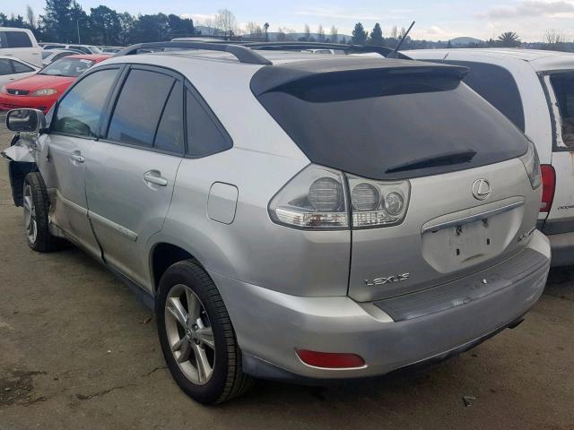 JTJHW31U672036775 - 2007 LEXUS RX 400H SILVER photo 3