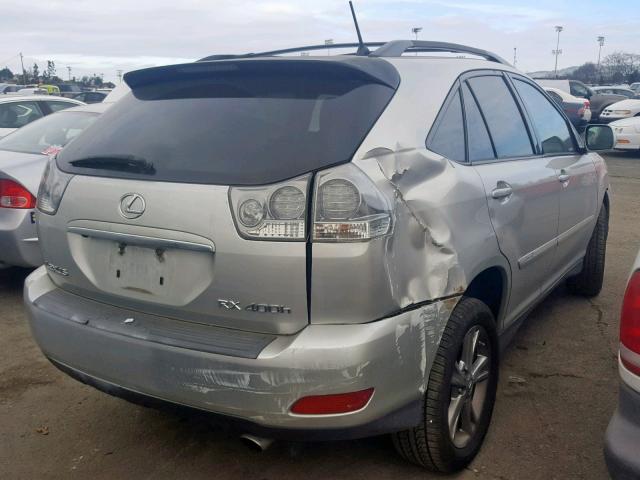 JTJHW31U672036775 - 2007 LEXUS RX 400H SILVER photo 4