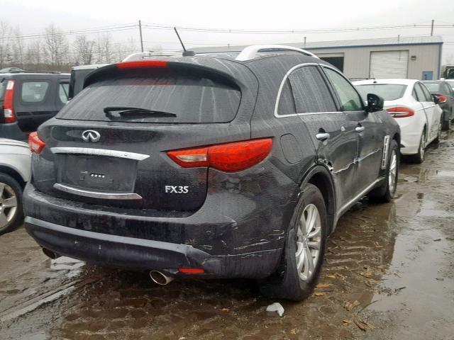 JN8AS1MW5BM140970 - 2011 INFINITI FX35 BLACK photo 4