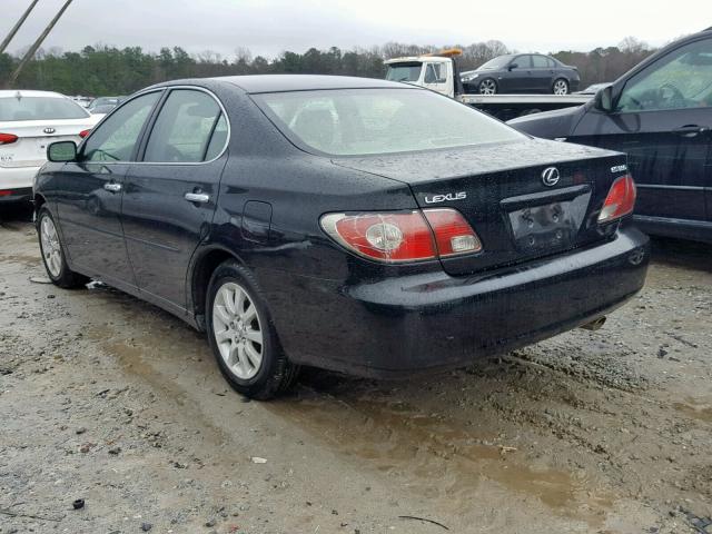 JTHBA30G440003198 - 2004 LEXUS ES 330 BLACK photo 3