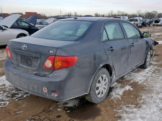 2T1BU40E99C179285 - 2009 TOYOTA COROLLA BA GRAY photo 4