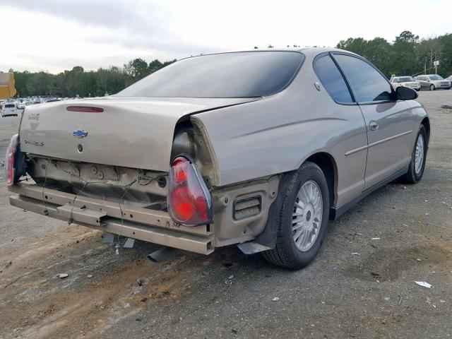 2G1WW12E619354063 - 2001 CHEVROLET MONTE CARL BEIGE photo 4