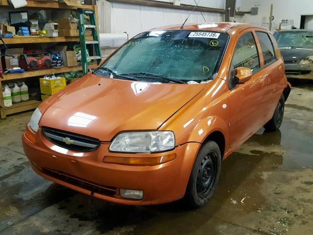 KL1TD65647B723857 - 2007 CHEVROLET AVEO BASE Қызғылт сары фото 2