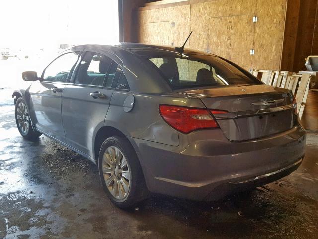 1C3BC4FB0BN611172 - 2011 CHRYSLER 200 LX GRAY photo 3