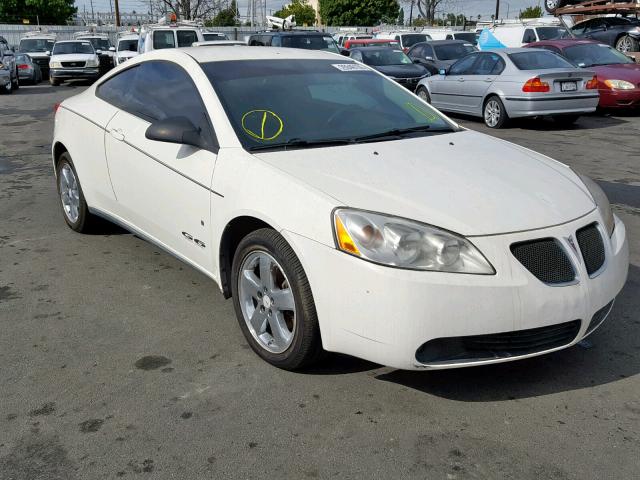 1G2ZH17N184148397 - 2008 PONTIAC G6 GT WHITE photo 1