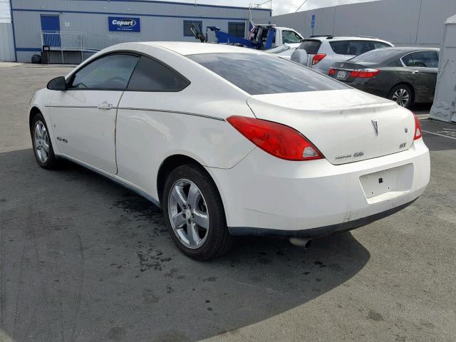 1G2ZH17N184148397 - 2008 PONTIAC G6 GT WHITE photo 3