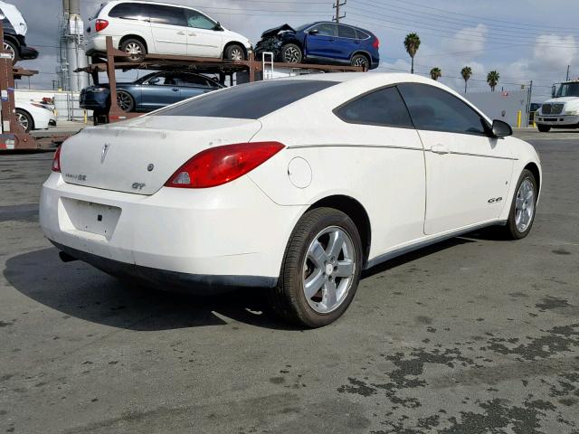 1G2ZH17N184148397 - 2008 PONTIAC G6 GT WHITE photo 4