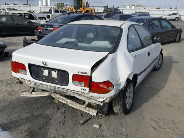 1HGEJ6222WL055398 - 1998 HONDA CIVIC DX WHITE photo 4