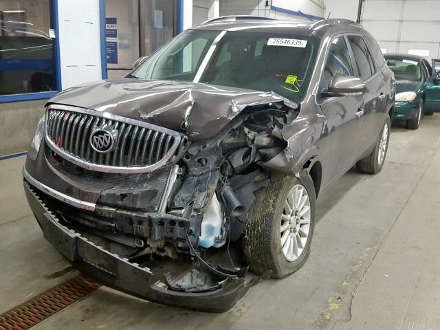 5GAKVCED2CJ130210 - 2012 BUICK ENCLAVE BROWN photo 2