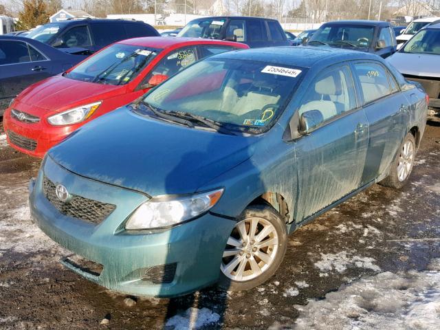 2T1BU40E19C056743 - 2009 TOYOTA COROLLA BA TEAL photo 2