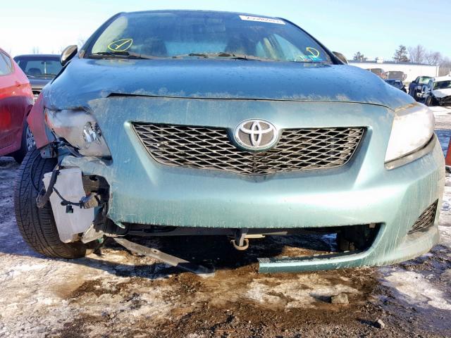 2T1BU40E19C056743 - 2009 TOYOTA COROLLA BA TEAL photo 9