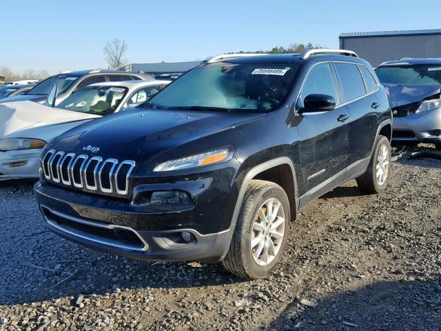 1C4PJMDS2HW531398 - 2017 JEEP CHEROKEE L BLACK photo 2