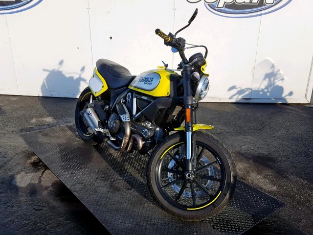 ZDM15ANM3GB016719 - 2016 DUCATI SCRAMBLER YELLOW photo 1