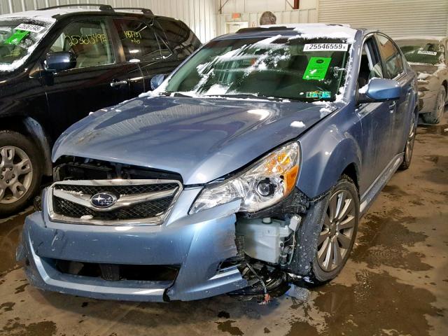 4S3BMDL60B2239317 - 2011 SUBARU LEGACY 3.6 BLUE photo 2