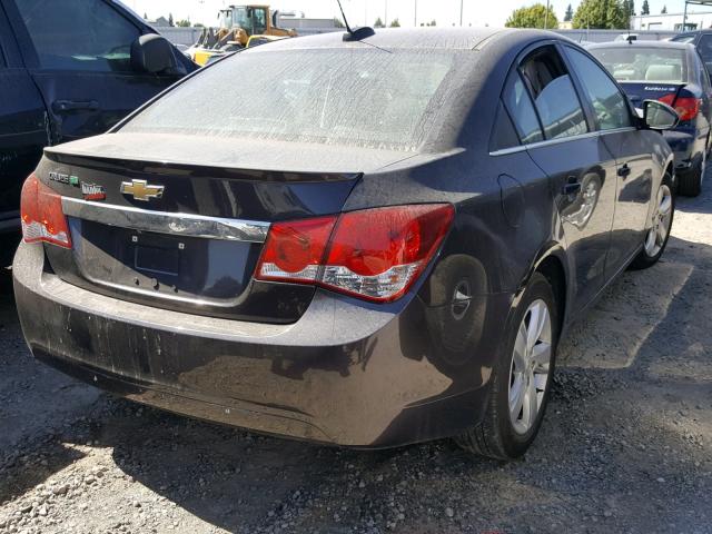 1G1P75SZ3F7210698 - 2015 CHEVROLET CRUZE BLACK photo 4