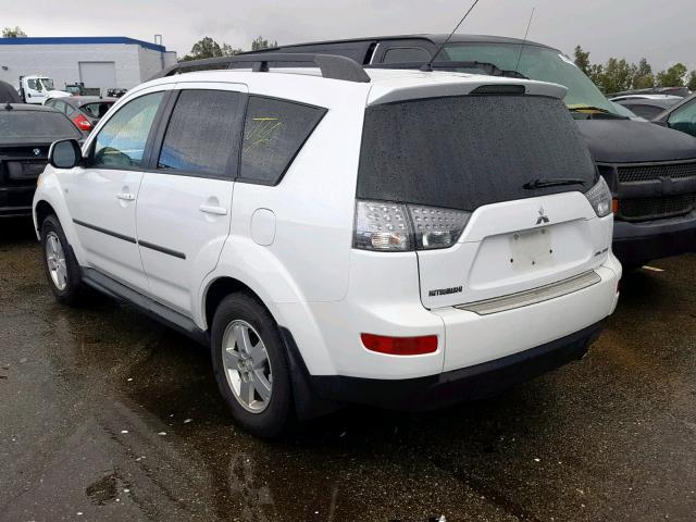 JA4LS21W49Z009583 - 2009 MITSUBISHI OUTLANDER WHITE photo 3