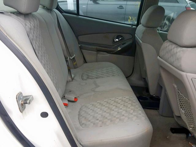 1G1ZT54835F164674 - 2005 CHEVROLET MALIBU LS WHITE photo 6