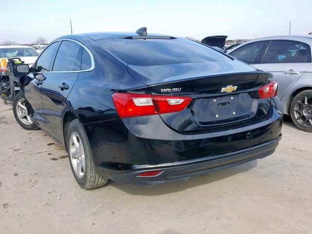 1G1ZB5ST4HF263907 - 2017 CHEVROLET MALIBU LS BLACK photo 3