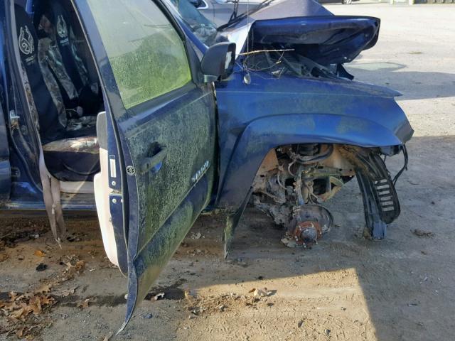 3TMMU52N85M001185 - 2005 TOYOTA TACOMA DOU BLUE photo 9