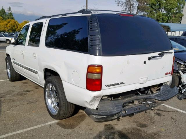 1GKEC16T53J288413 - 2003 GMC YUKON XL C WHITE photo 3