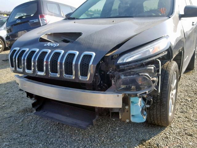 1C4PJLCB5GW288096 - 2016 JEEP CHEROKEE L GRAY photo 9