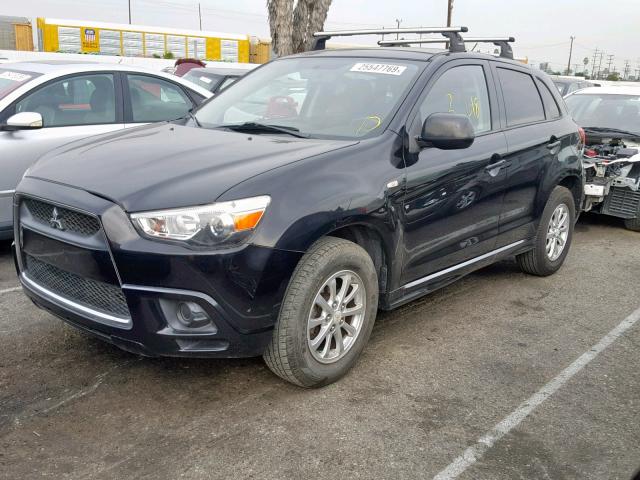 JA4AP3AU4BZ012325 - 2011 MITSUBISHI OUTLANDER BLACK photo 2