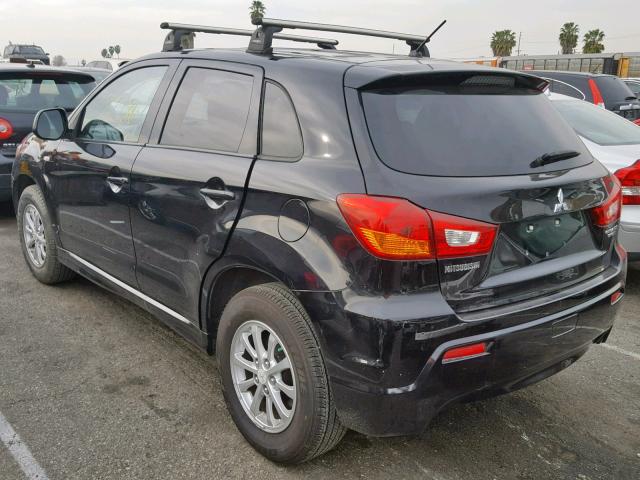 JA4AP3AU4BZ012325 - 2011 MITSUBISHI OUTLANDER BLACK photo 3