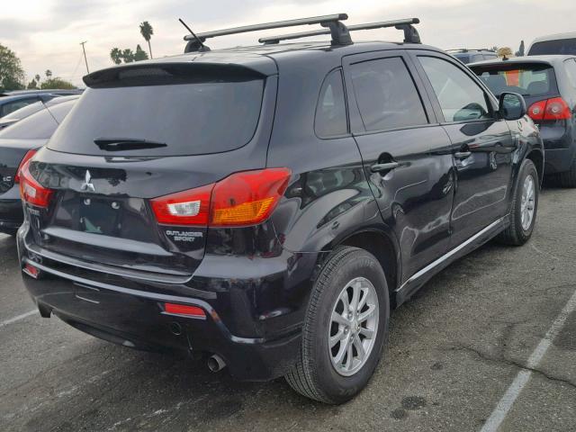 JA4AP3AU4BZ012325 - 2011 MITSUBISHI OUTLANDER BLACK photo 4