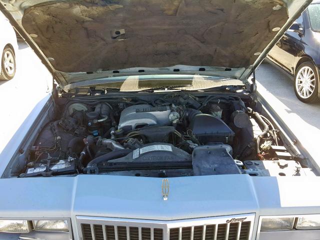 2MEBM74F4HX728386 - 1987 MERCURY GRAND MARQ BLUE photo 7