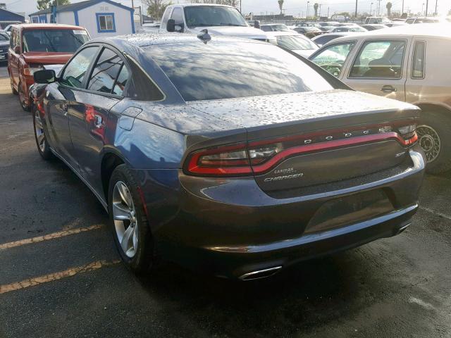 2C3CDXHG4GH346879 - 2016 DODGE CHARGER SX GRAY photo 3