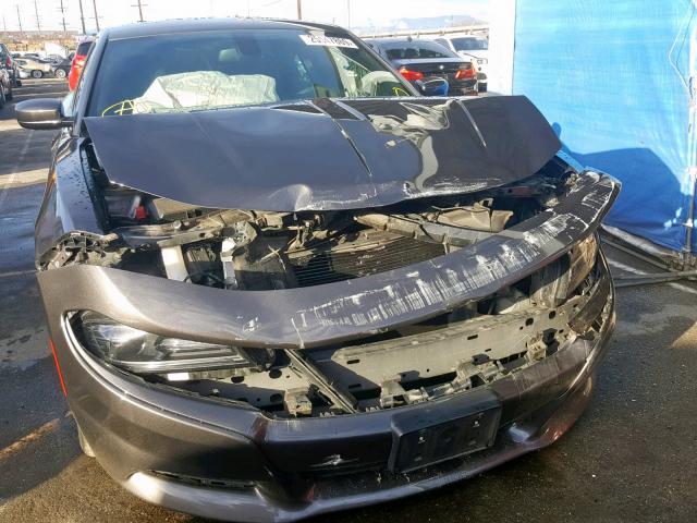 2C3CDXHG4GH346879 - 2016 DODGE CHARGER SX GRAY photo 9