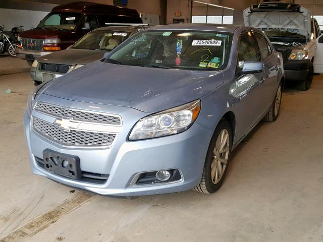 1G11H5SA8DU118157 - 2013 CHEVROLET MALIBU LTZ BLUE photo 2