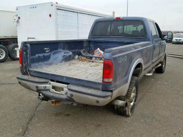 1FTWW31P36EB00966 - 2006 FORD F350 SRW S BLUE photo 4