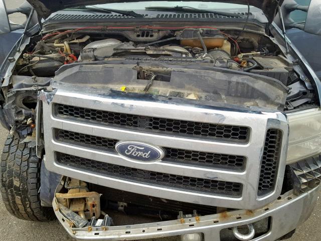 1FTWW31P36EB00966 - 2006 FORD F350 SRW S BLUE photo 7