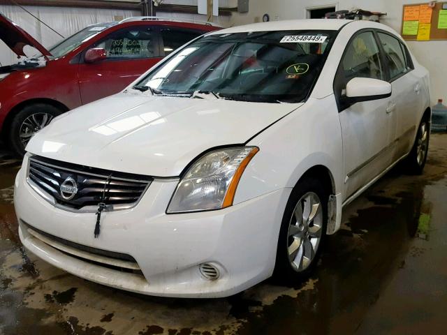 3N1AB6AP2AL665647 - 2010 NISSAN SENTRA 2.0 WHITE photo 2