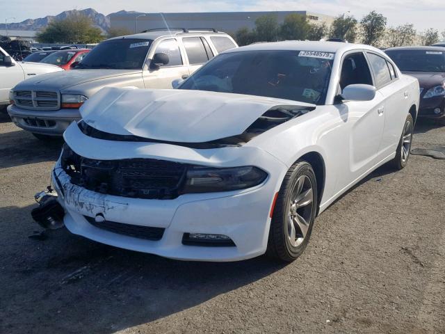 2C3CDXHG1FH805459 - 2015 DODGE CHARGER SX WHITE photo 2