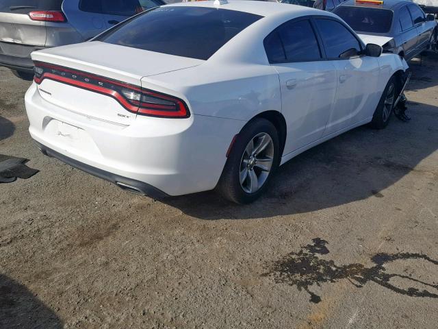 2C3CDXHG1FH805459 - 2015 DODGE CHARGER SX WHITE photo 4