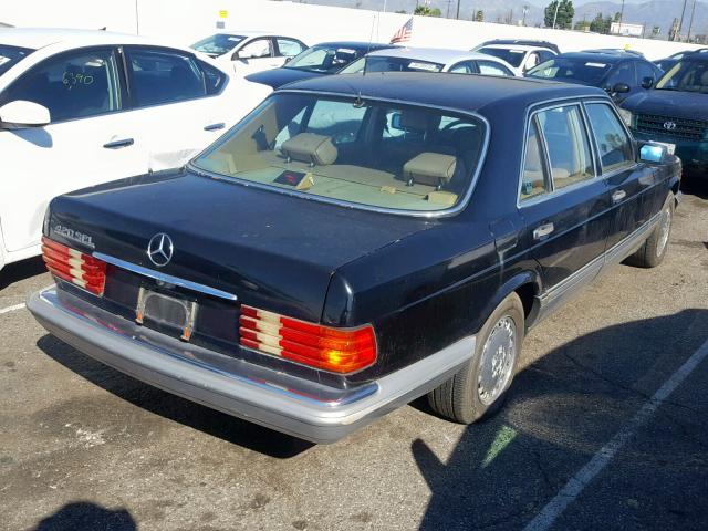 WDBCA35D7HA298803 - 1987 MERCEDES-BENZ 420 SEL BLACK photo 4